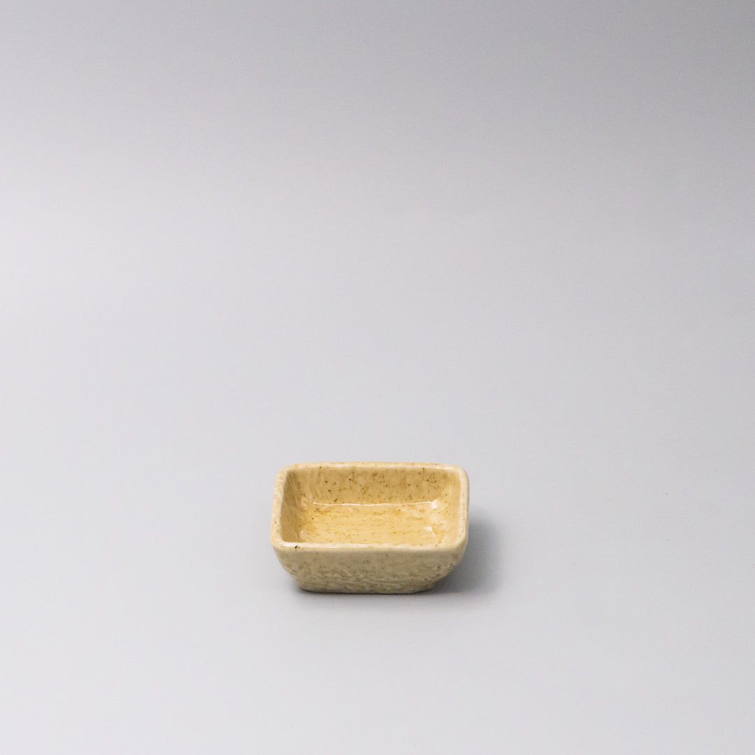 Sauce Dish Squared 8cm Biscuit Glaze - Image 1
