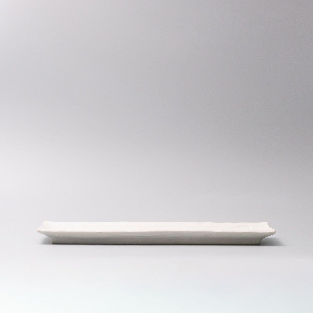 Plate Rectangular Sashimi 32cm Matte White Glaze - Image 3