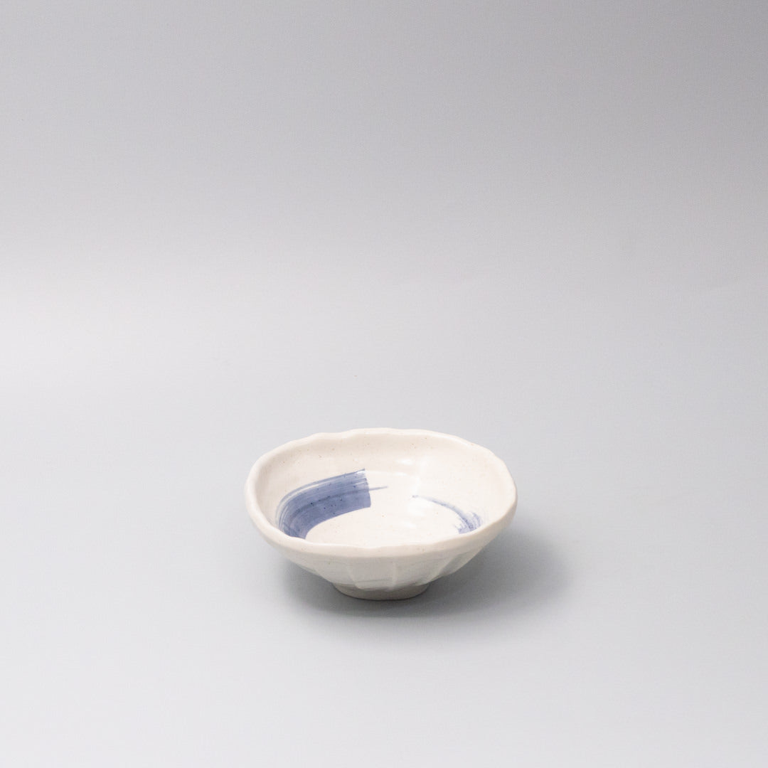 Bowl 14cm Blue Swirl Glaze - Image 1