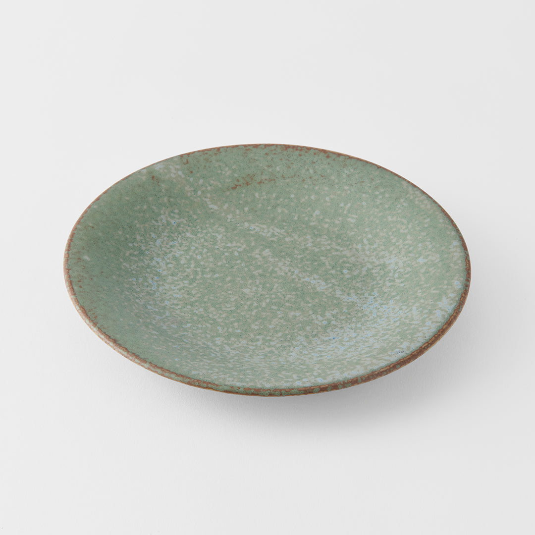 Tapas Plate 17cm Green Fade Glaze - Image 1