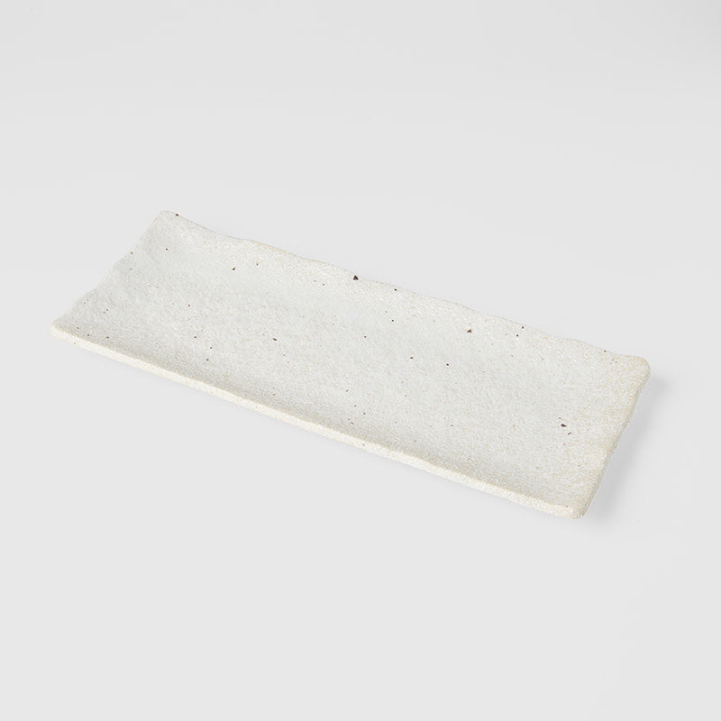 Sashimi Plate 29cm Shell White Glaze - Image 1