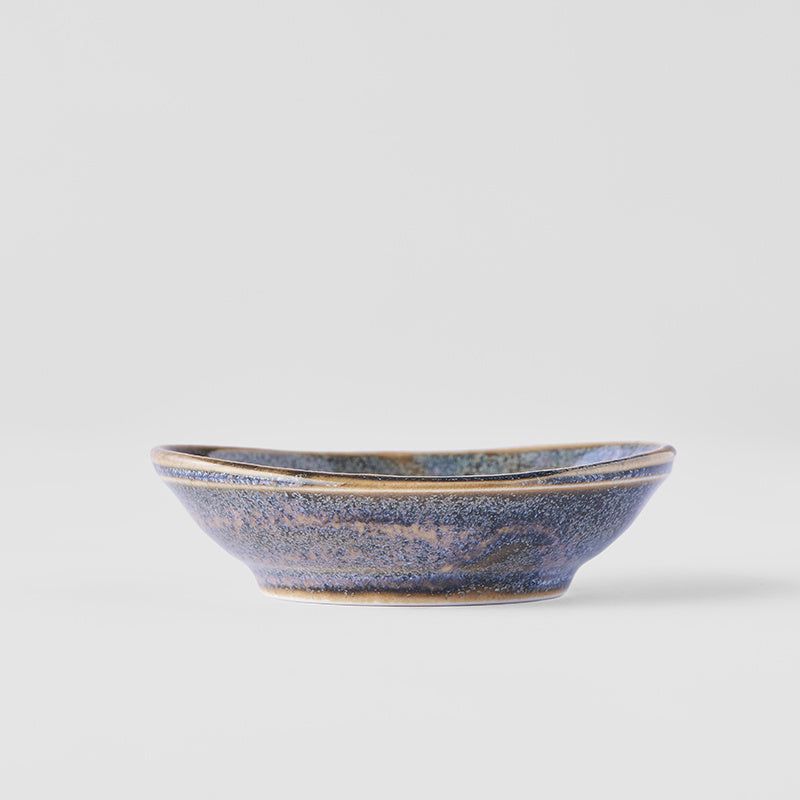 Sauce Dish organic shape 8cm Steel Grey Glaze - Image 2