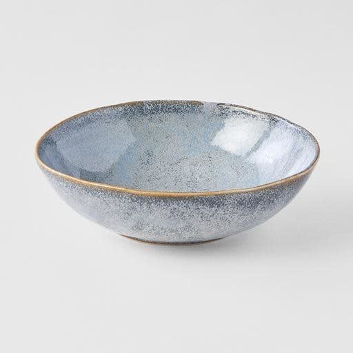 Bowl Oval 16cm Steel Grey Glaze - Image 1