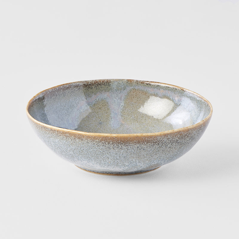 Bowl Oval 14cm Steel Grey Glaze - Image 1