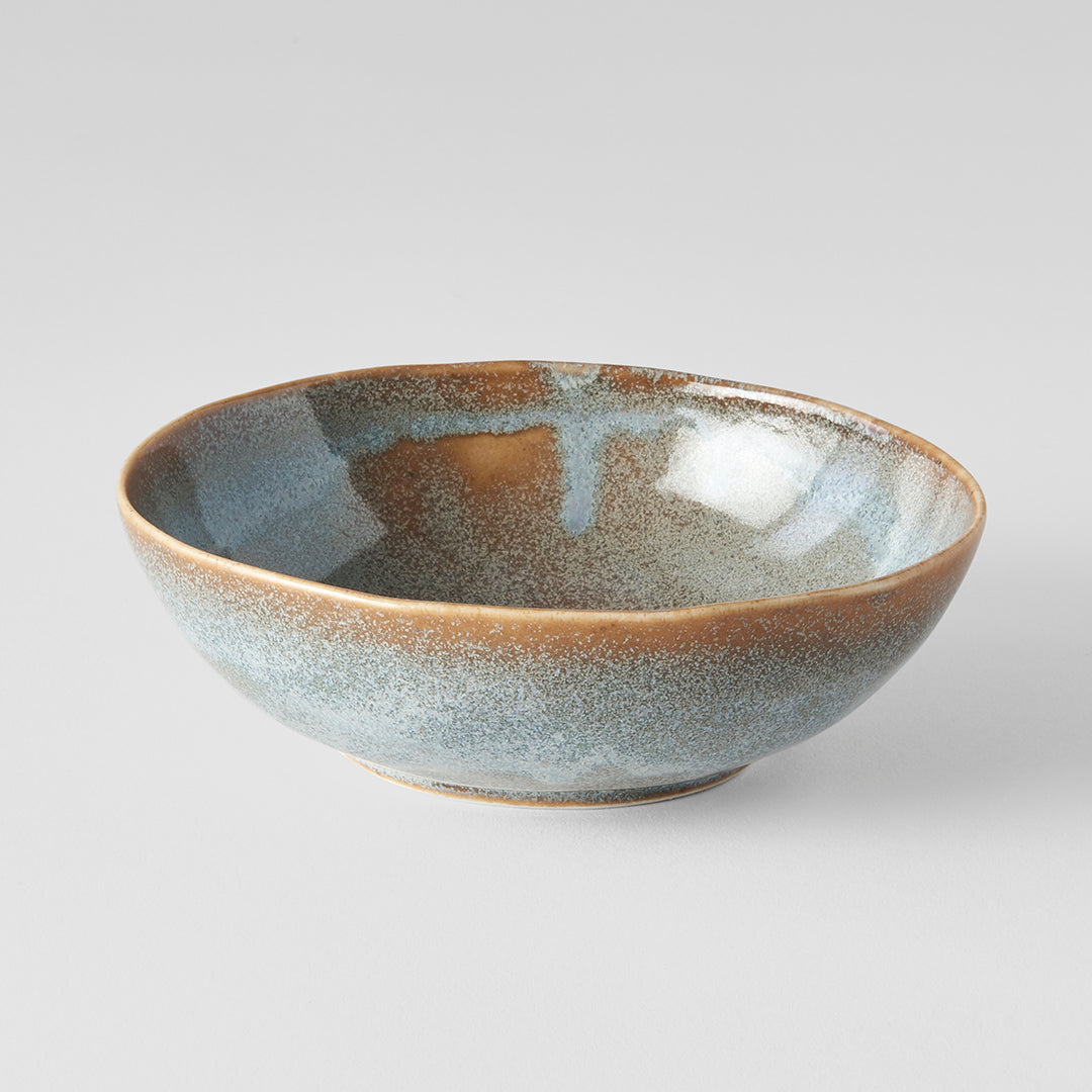 Bowl Oval 14cm Steel Grey Glaze - Image 2