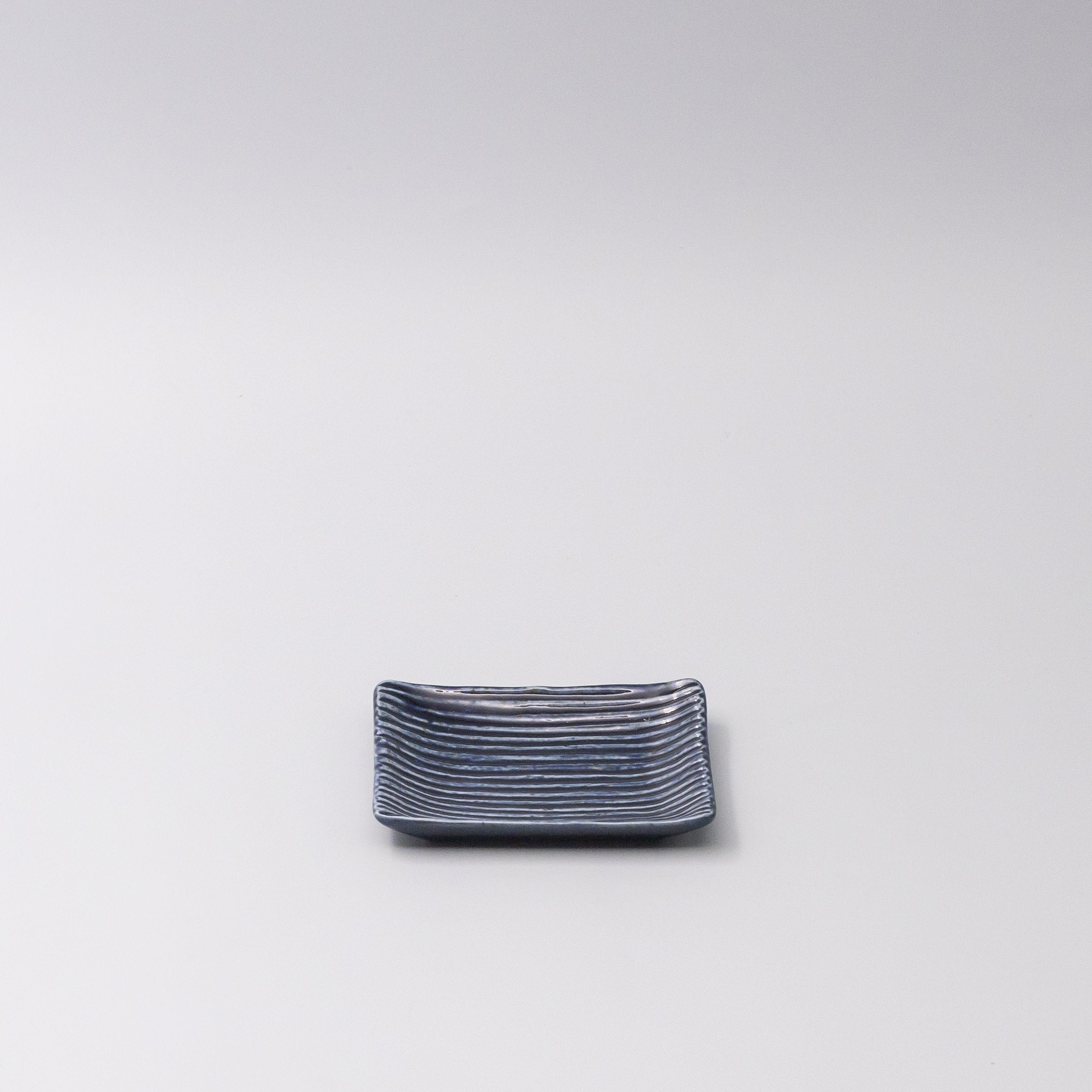 Sauce Dish 10cm Mamezara Blue Contour Glaze - Image 1