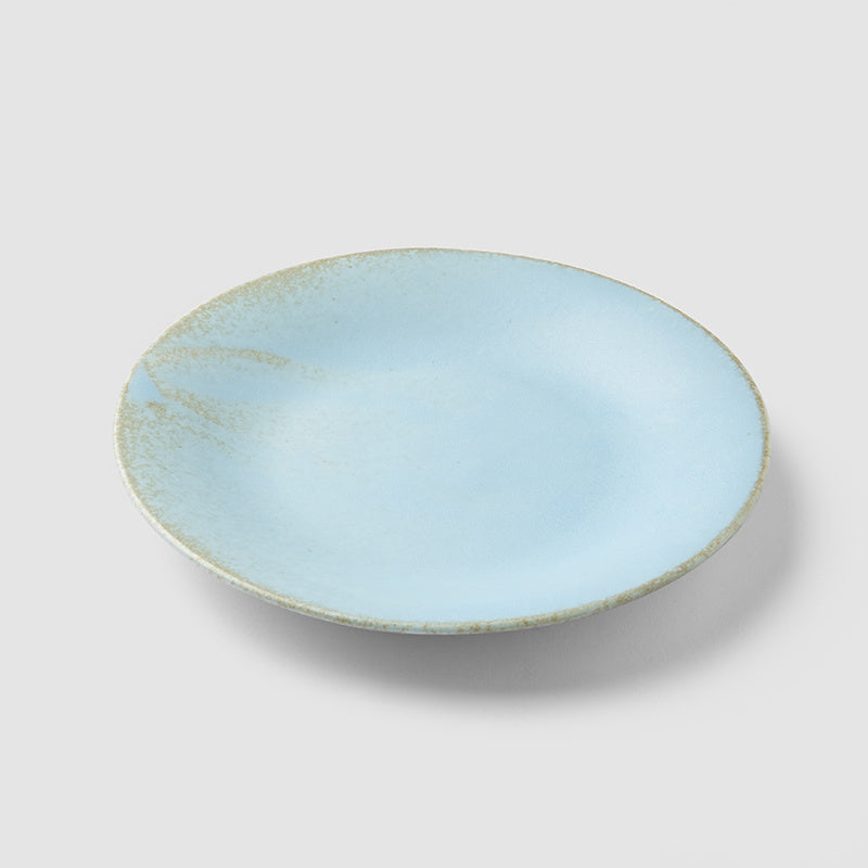 Tapas Plate 17cm Soda Blue Glaze - Image 1