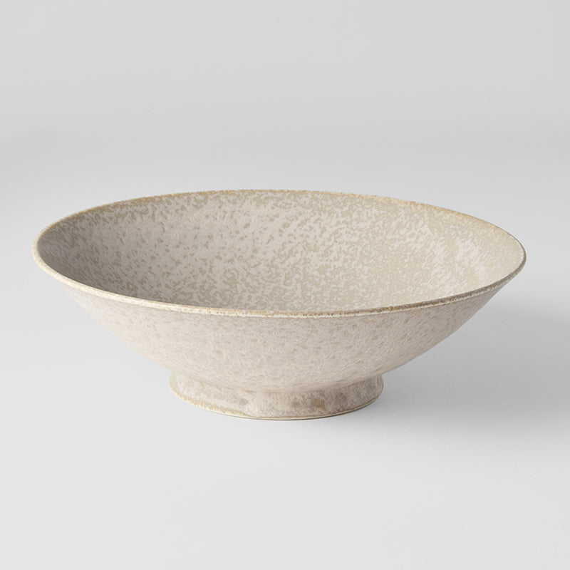 Ramen Bowl 24.5cm White Fade Glaze - Image 1