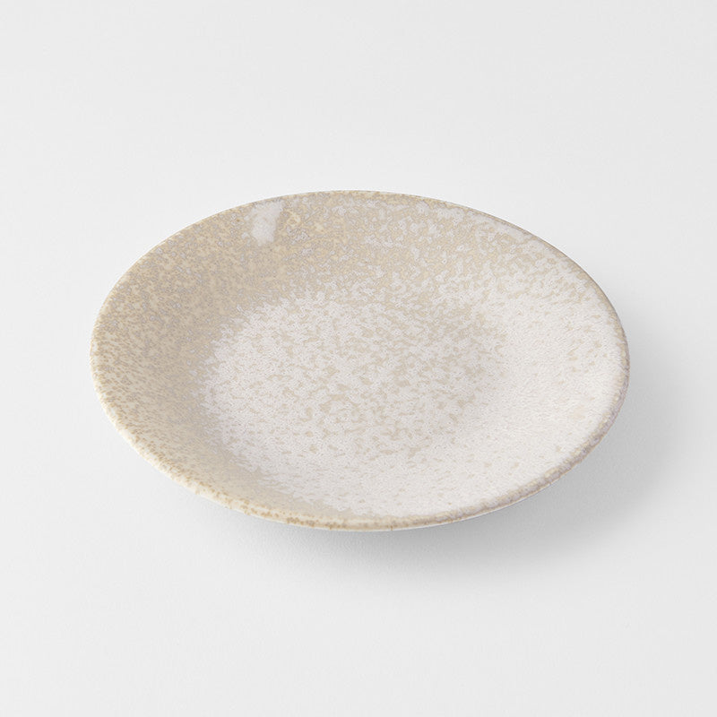 Tapas Plate 17cm White Fade Glaze - Image 1