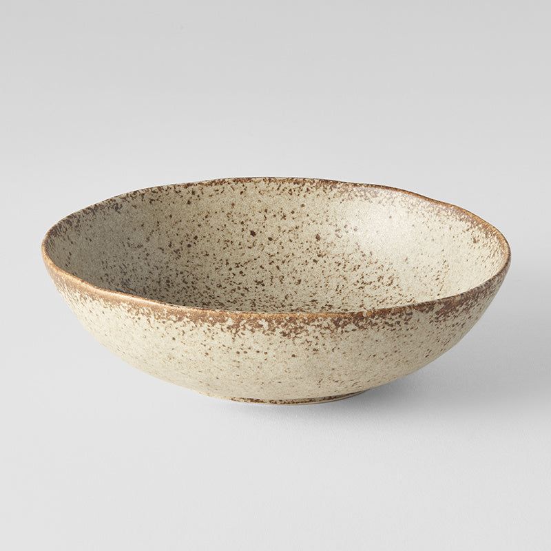 Bowl Oval 16cm Sand Fade Glaze - Image 1