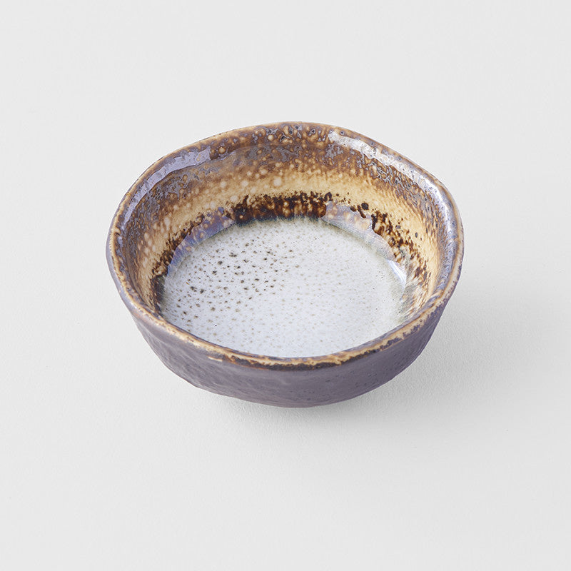 Sauce Dish 8cm Akane Grey Glaze - Image 1