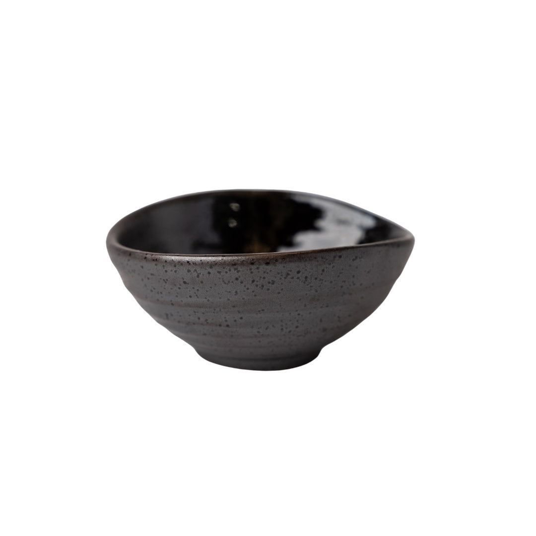 Bowl Small 10cm Metallic Black Glaze - Image 4