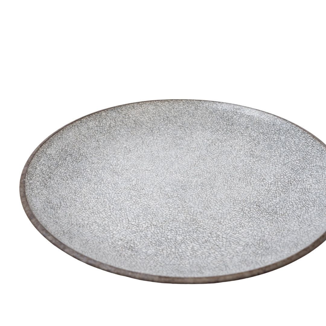 Dinner Plate 29cm Crazed Grey Glaze - Image 4