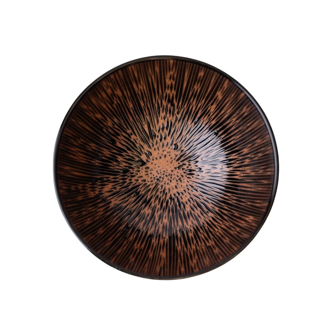 Bowl 19.5cm Bronze Converging Glaze - Image 3