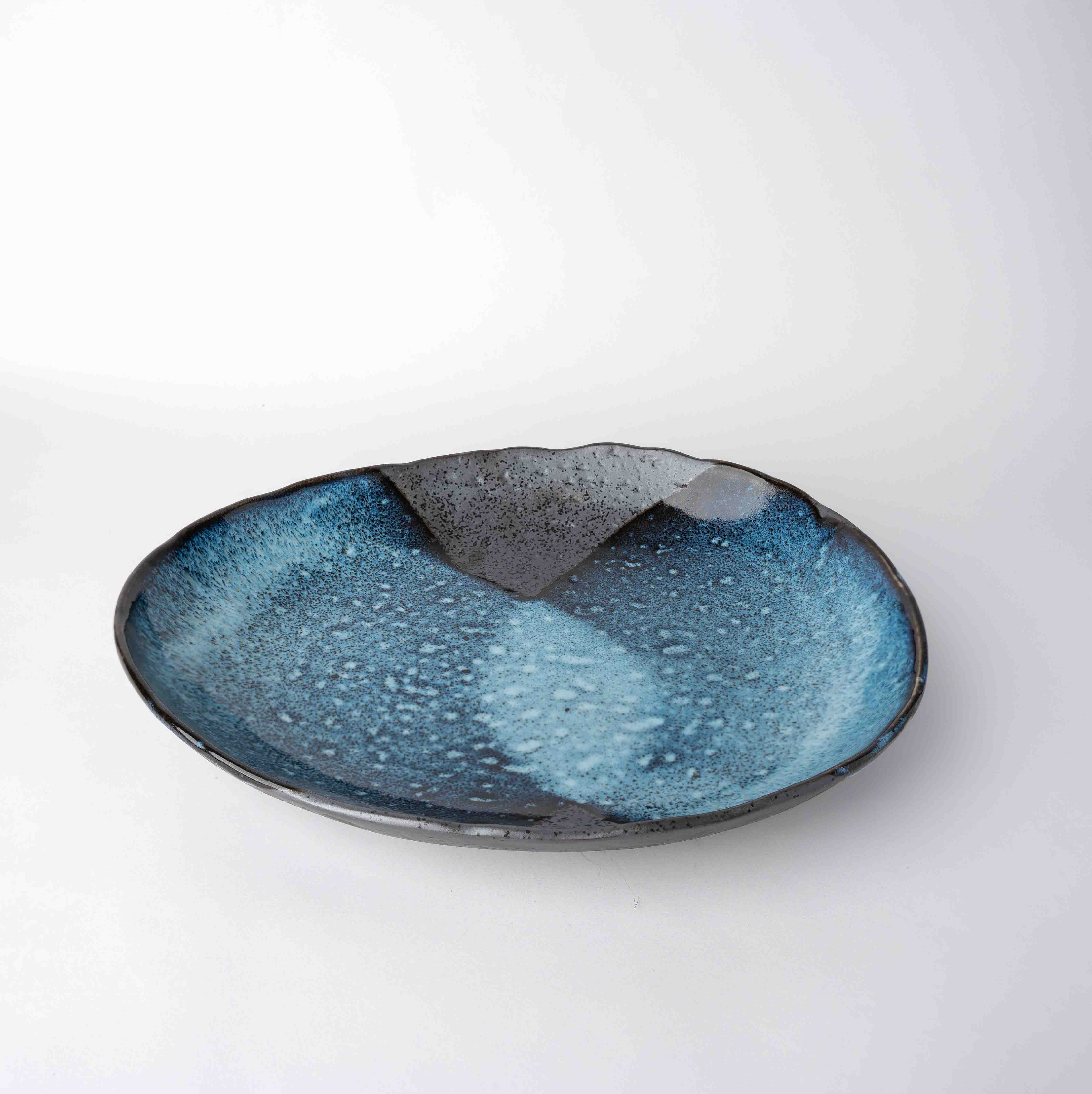 Organic Plate 25cm Storm Glaze - Image 1
