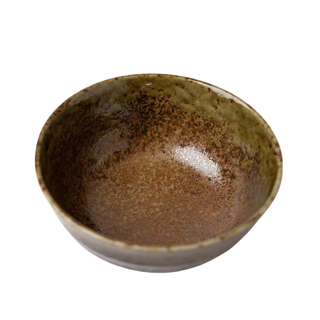 Udon Bowl Fluted 17cm Chestnut Glaze - Image 3