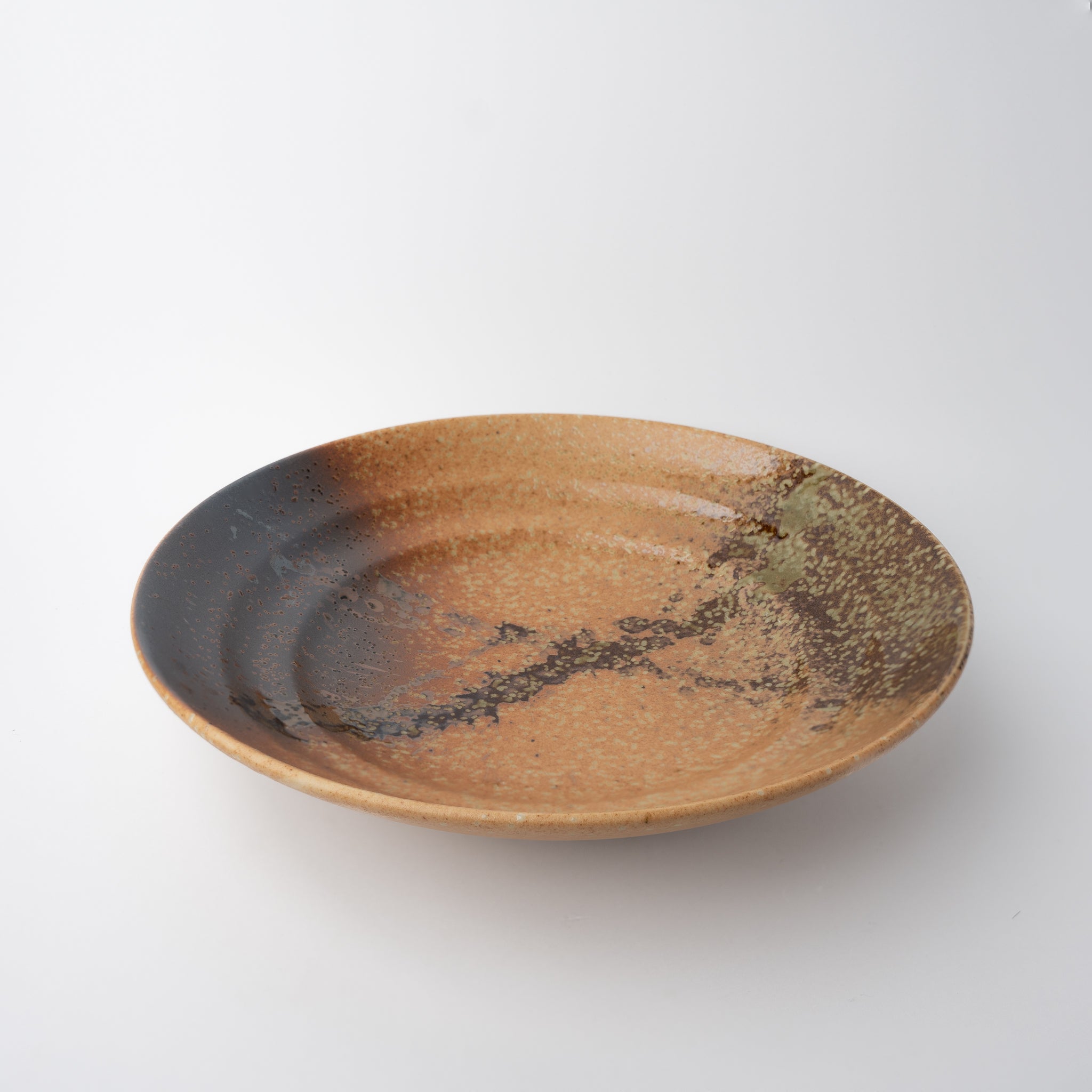 Serving Bowl Flat Base 29cm Wabi Sabi Glaze - Image 1
