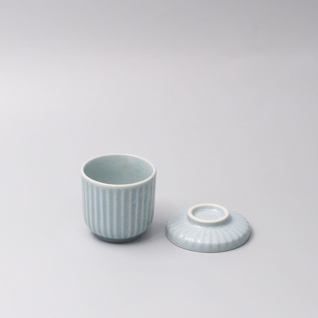 Cup Chawanmushi 170ml Aqua Glaze - Image 4