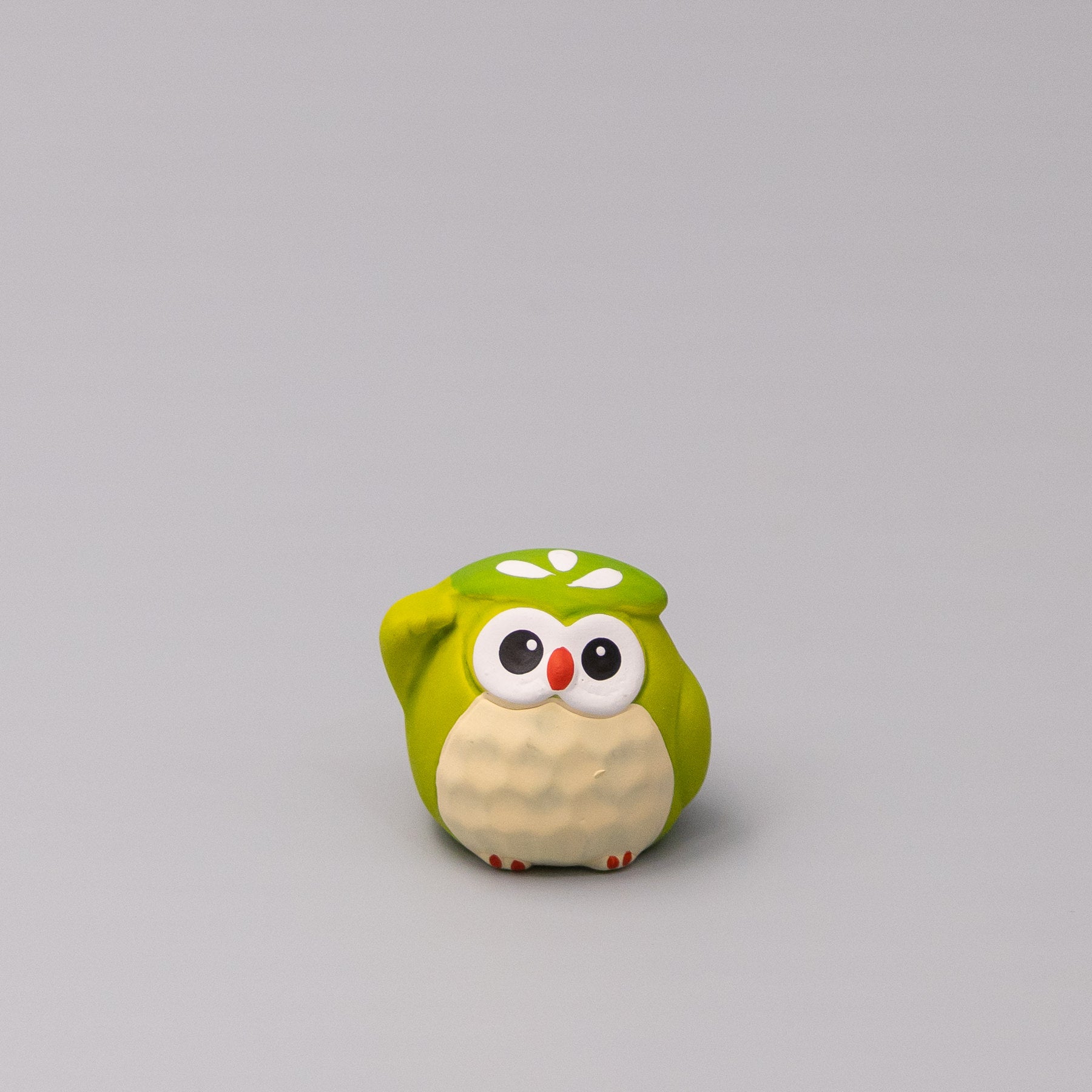 Okimono Lucky Matcha Owl - Image 1