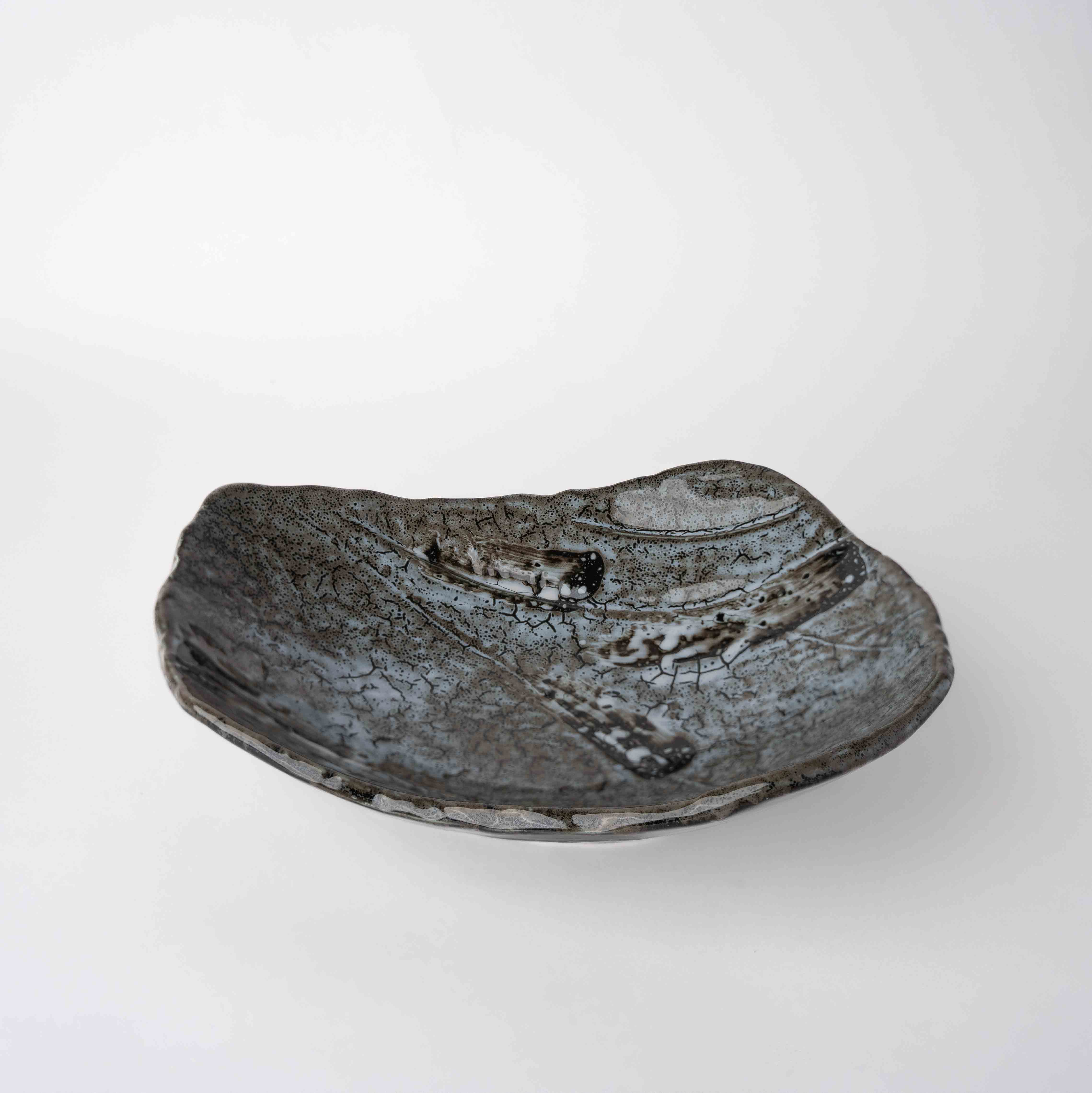 Sushi Plate 22cm Shiranami Glaze - Image 1