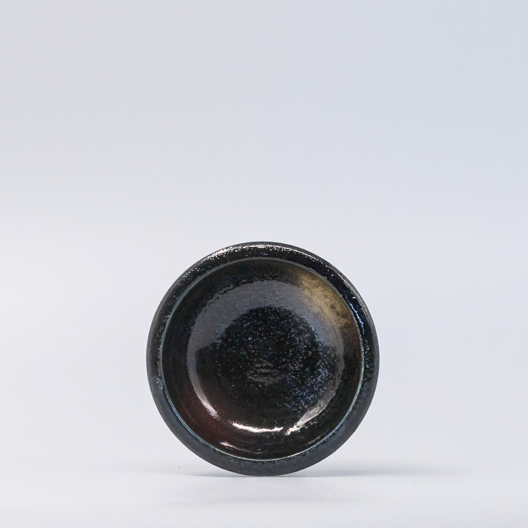 Bowl 12cm Gold Brush Glaze - Image 3