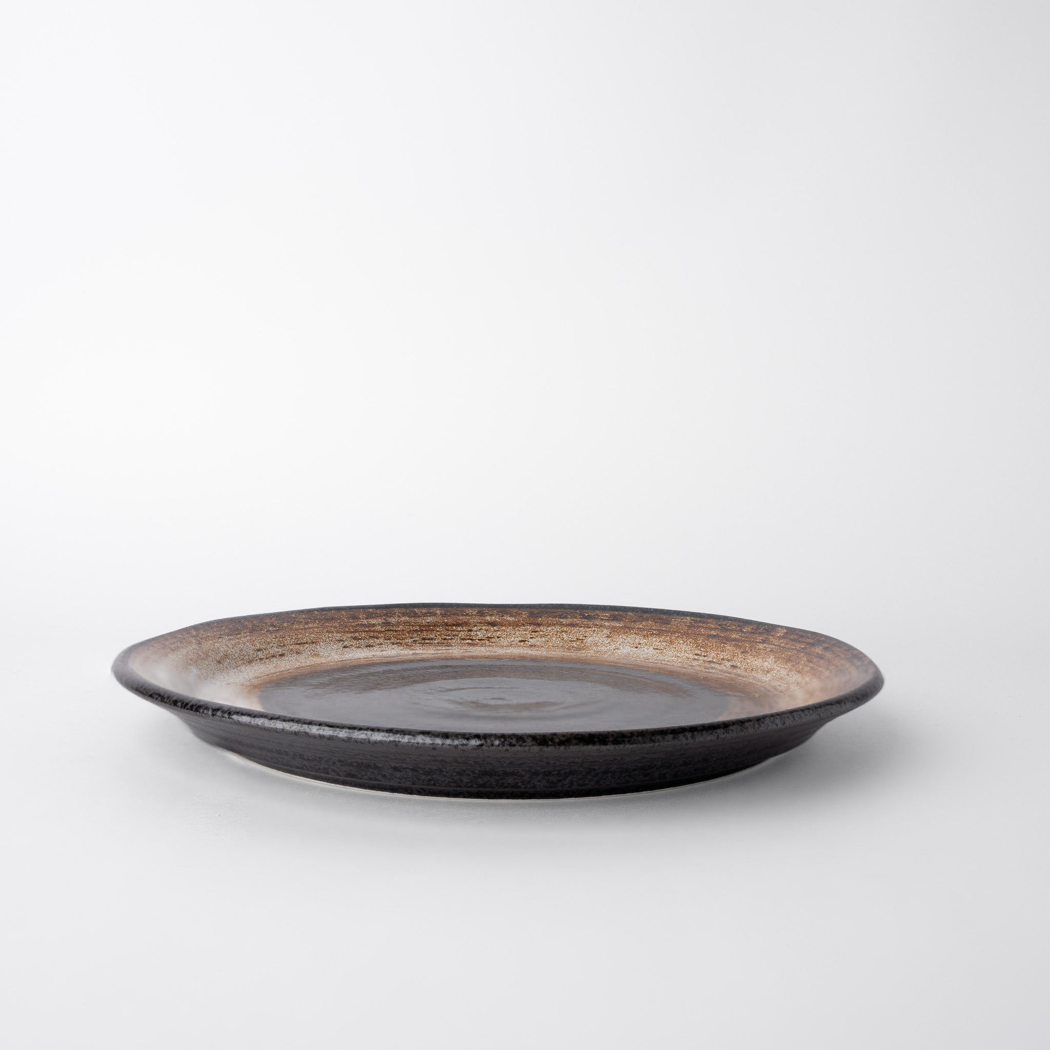 Plate 24cm Brushstroke Black - Image 2