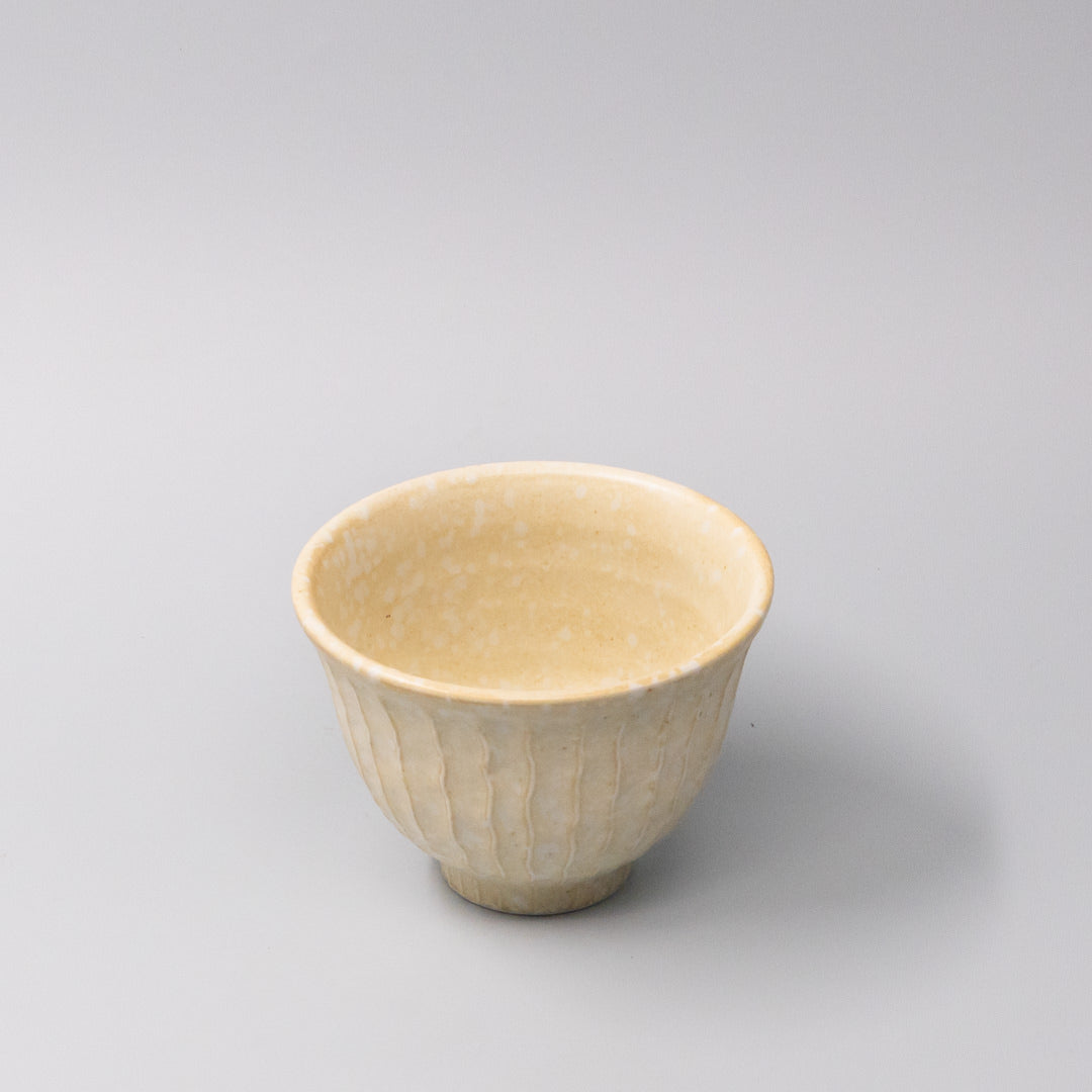 Bowl 12cm Shinogi Oatmeal Glaze - Image 1