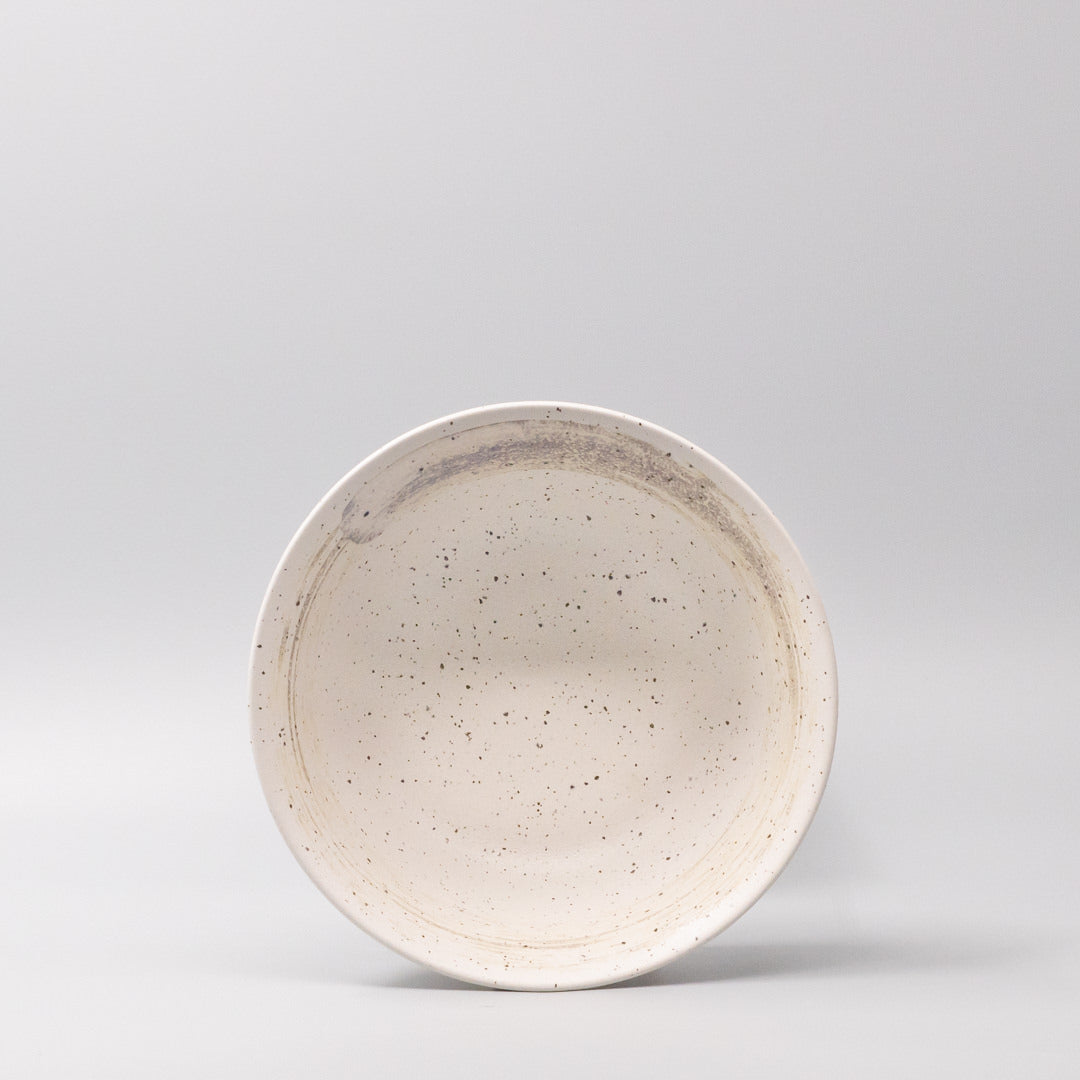 Ramen Bowl 18.5cm Speckled White Zen Glaze - Image 3