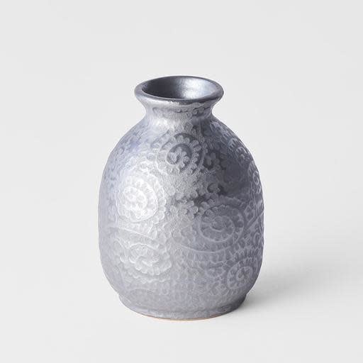 Sake Jug 300ml Black Scroll Glaze - Image 1