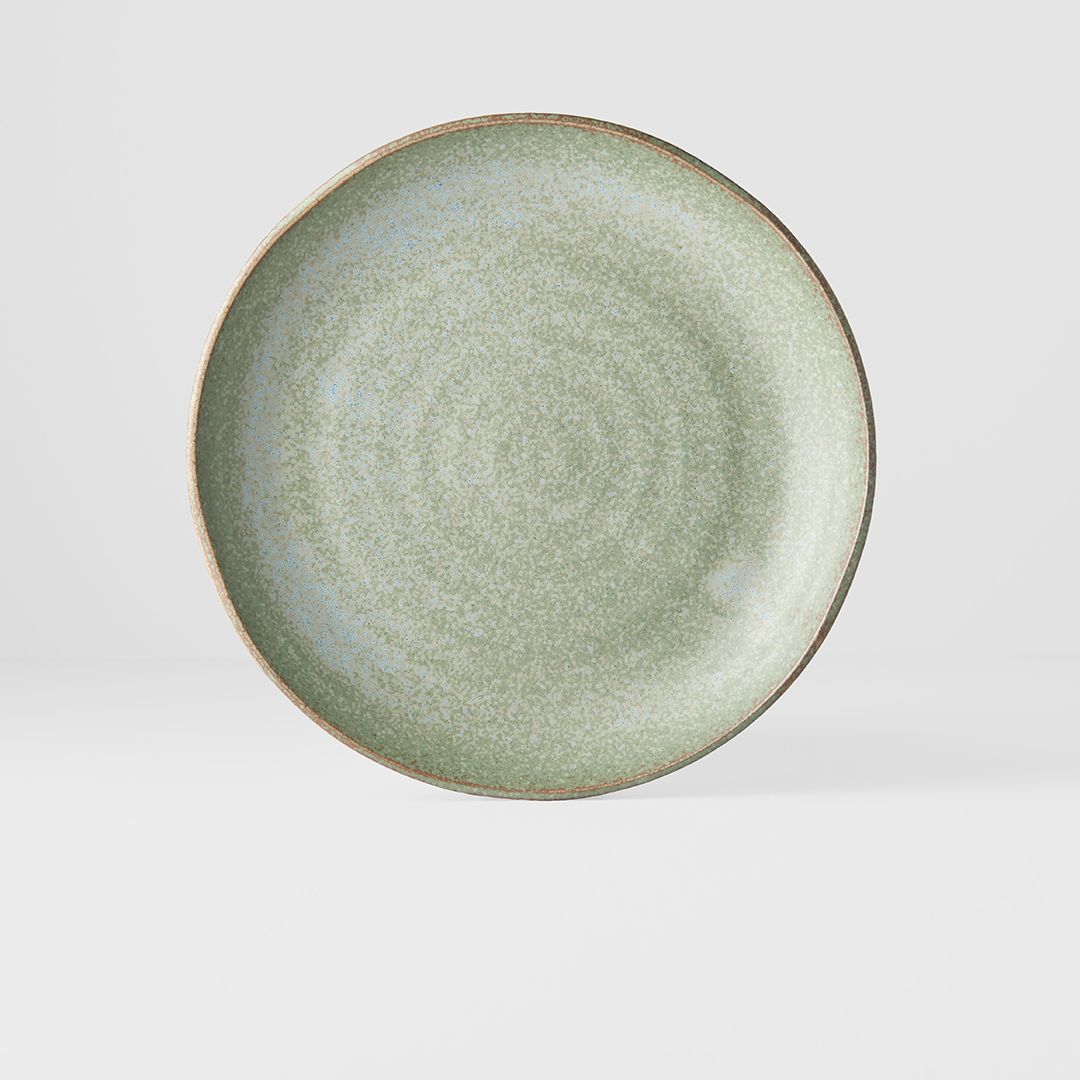 Dinner Plate 24cm Green Fade Glaze - Image 1