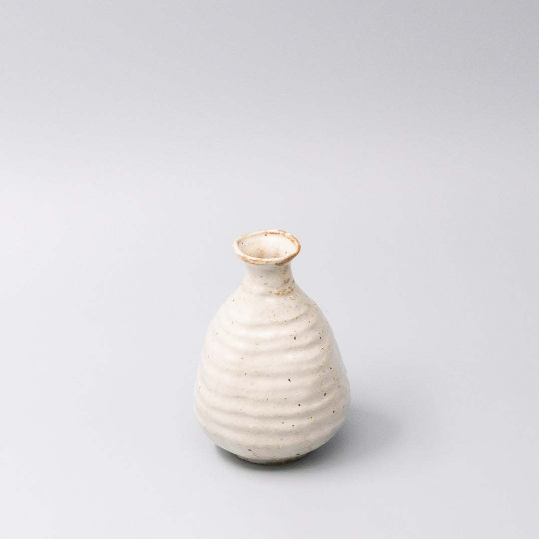 Sake Jug 350ml White Sand Glaze - Image 1