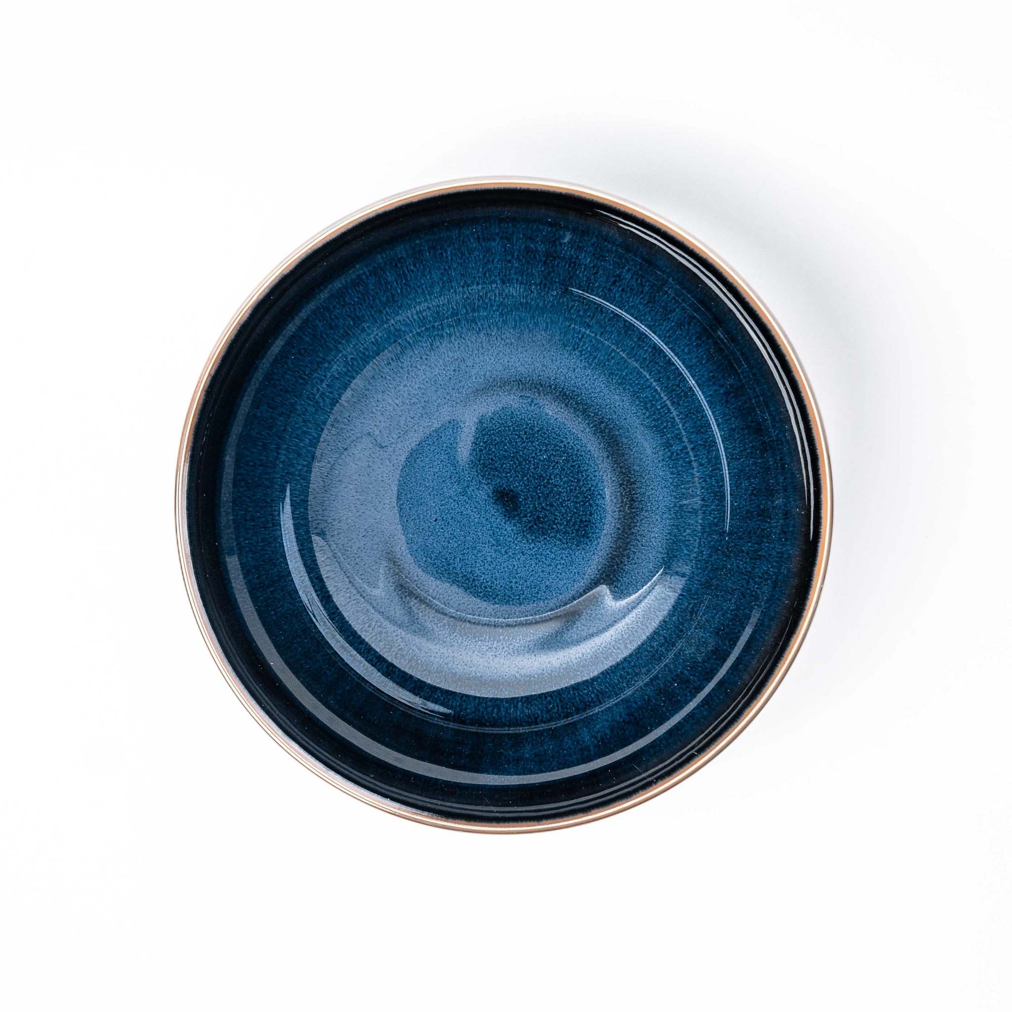 Bowl 21cm Navy Sendan Glaze - Image 3