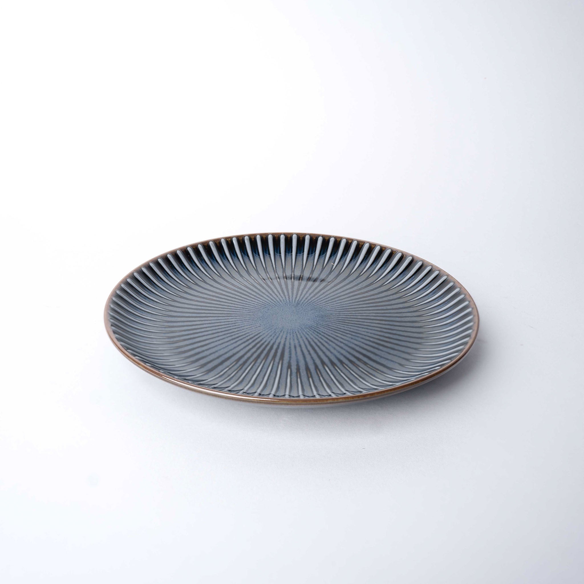 Side Plate 20.5cm Navy Sendan Glaze - Image 1