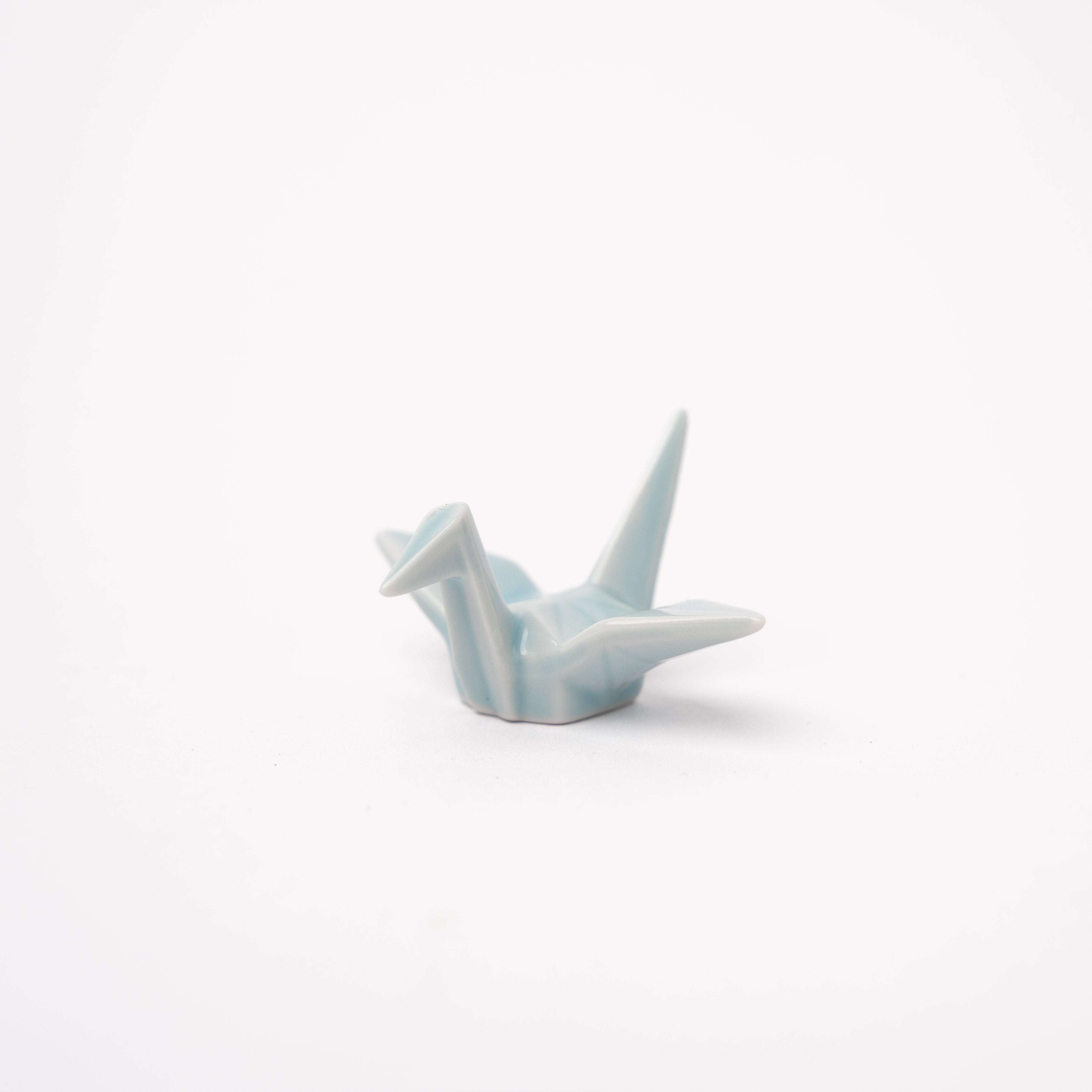 Chopstick Rest Origami Crane Light Blue - Image 1