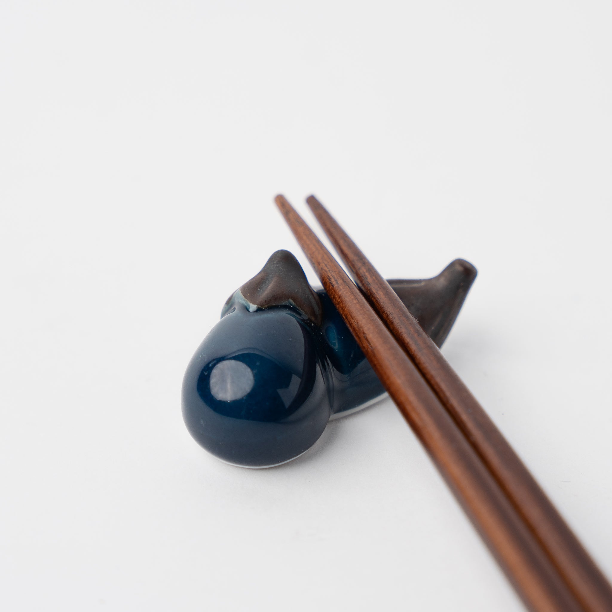 Chopstick Rest Blue Eggplant - Image 1