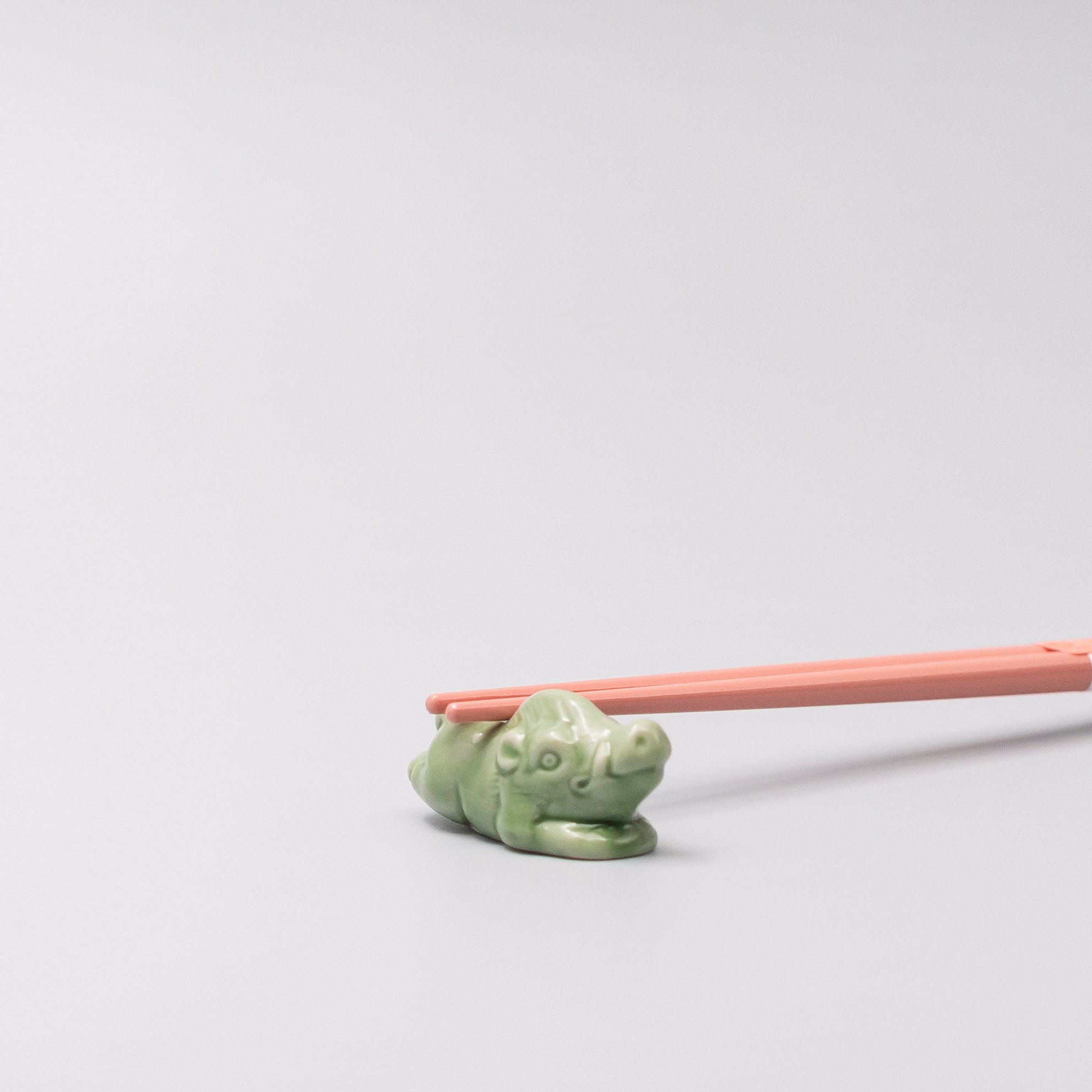 Chopstick Rest Green Boar - Image 1