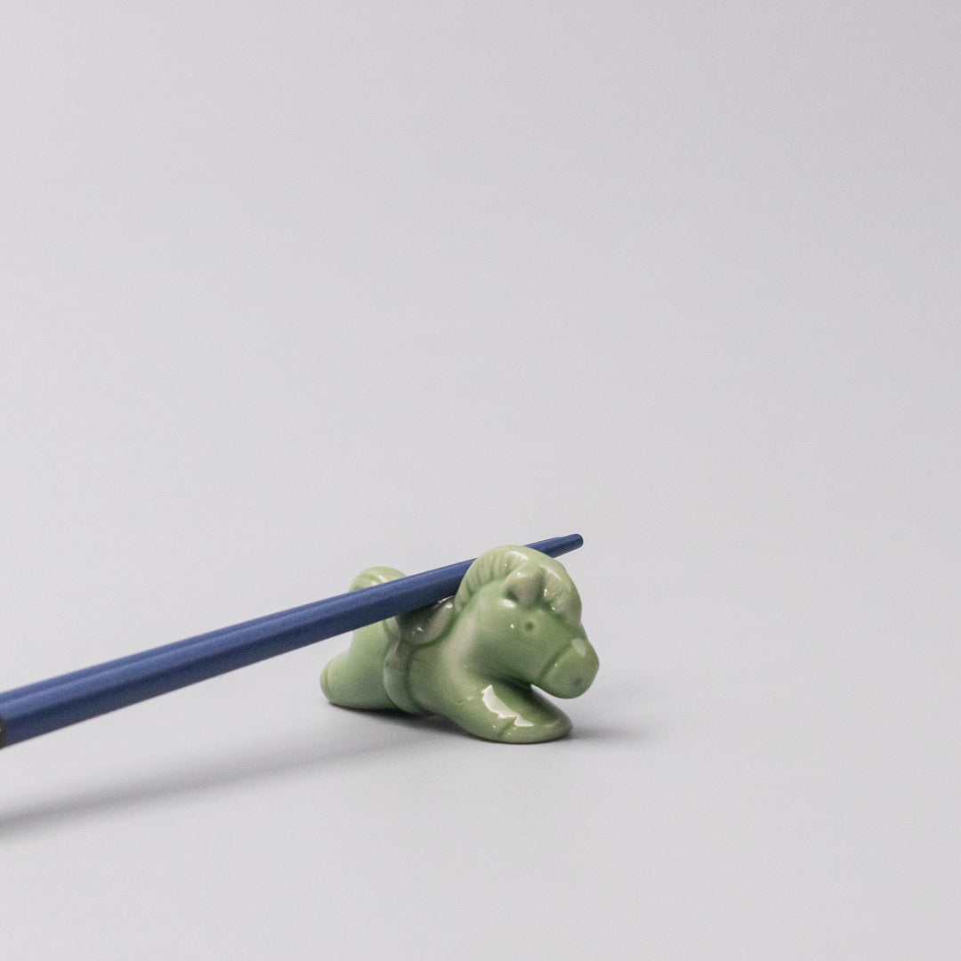 Chopstick Rest Green Horse - Image 1