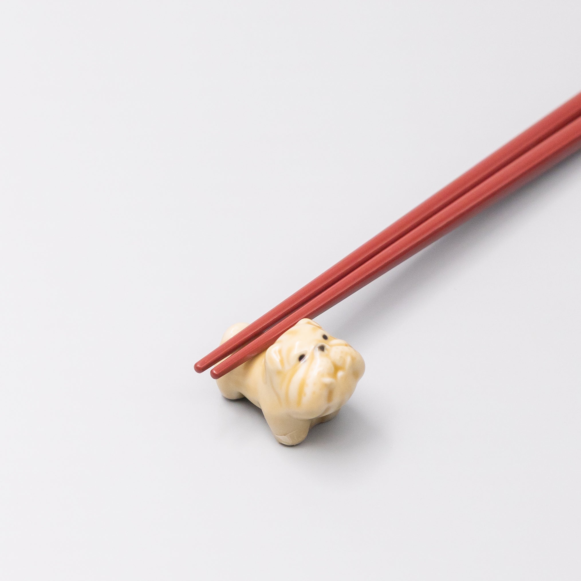Chopstick Rest Beige Boxer Dog - Image 1
