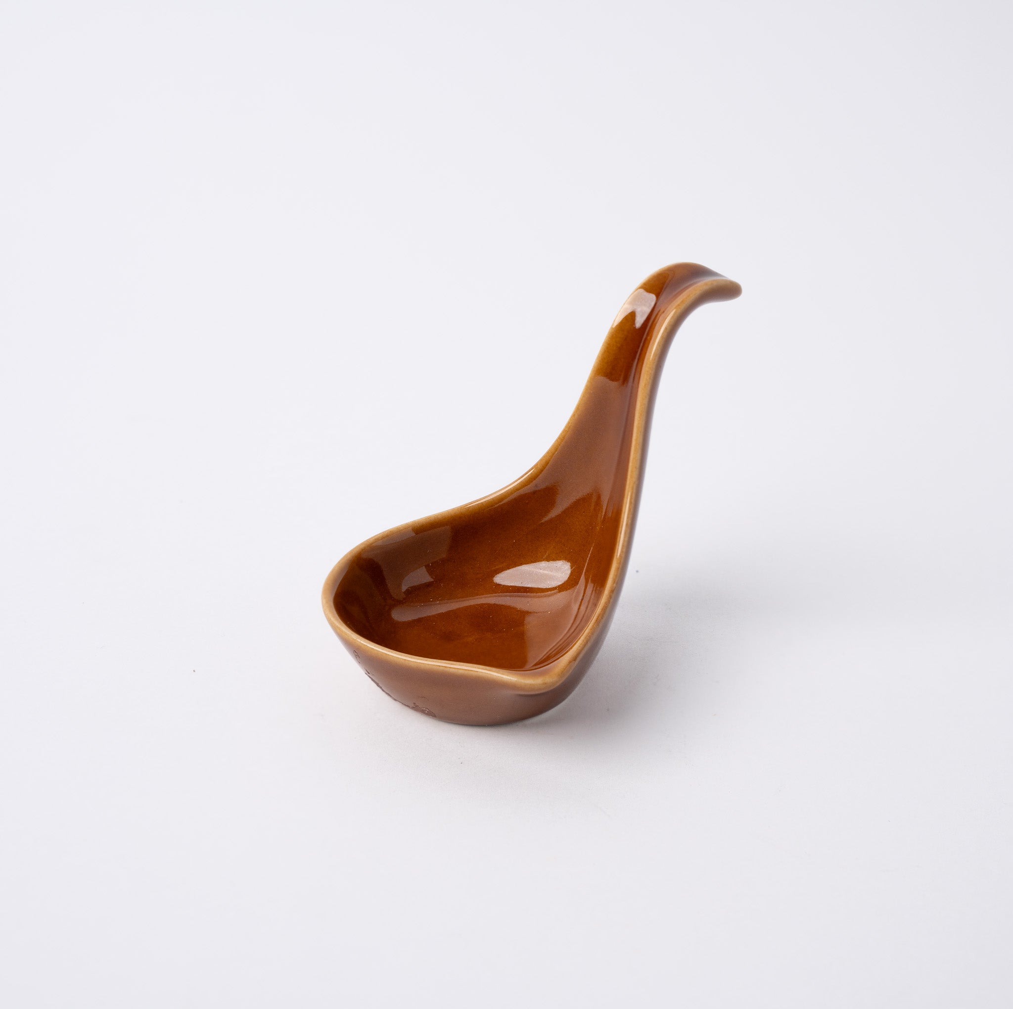 Upright Spoon 11cm Toffee Glaze - Image 1