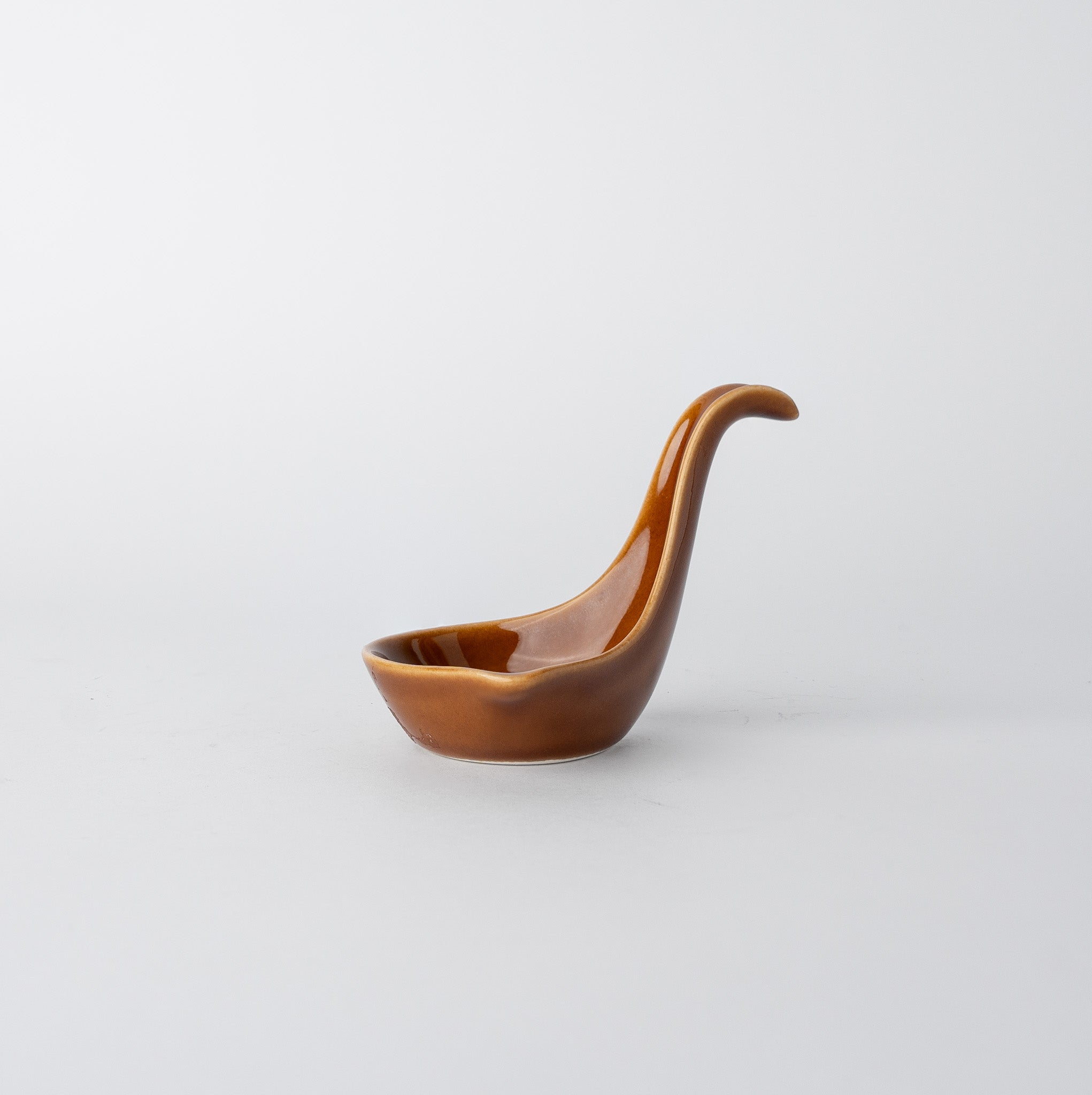 Upright Spoon 11cm Toffee Glaze - Image 2