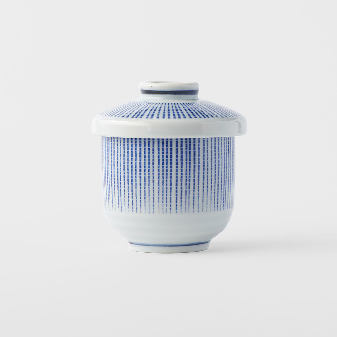 Cup Chawanmushi 150ml Blue Stripe Design - Image 4