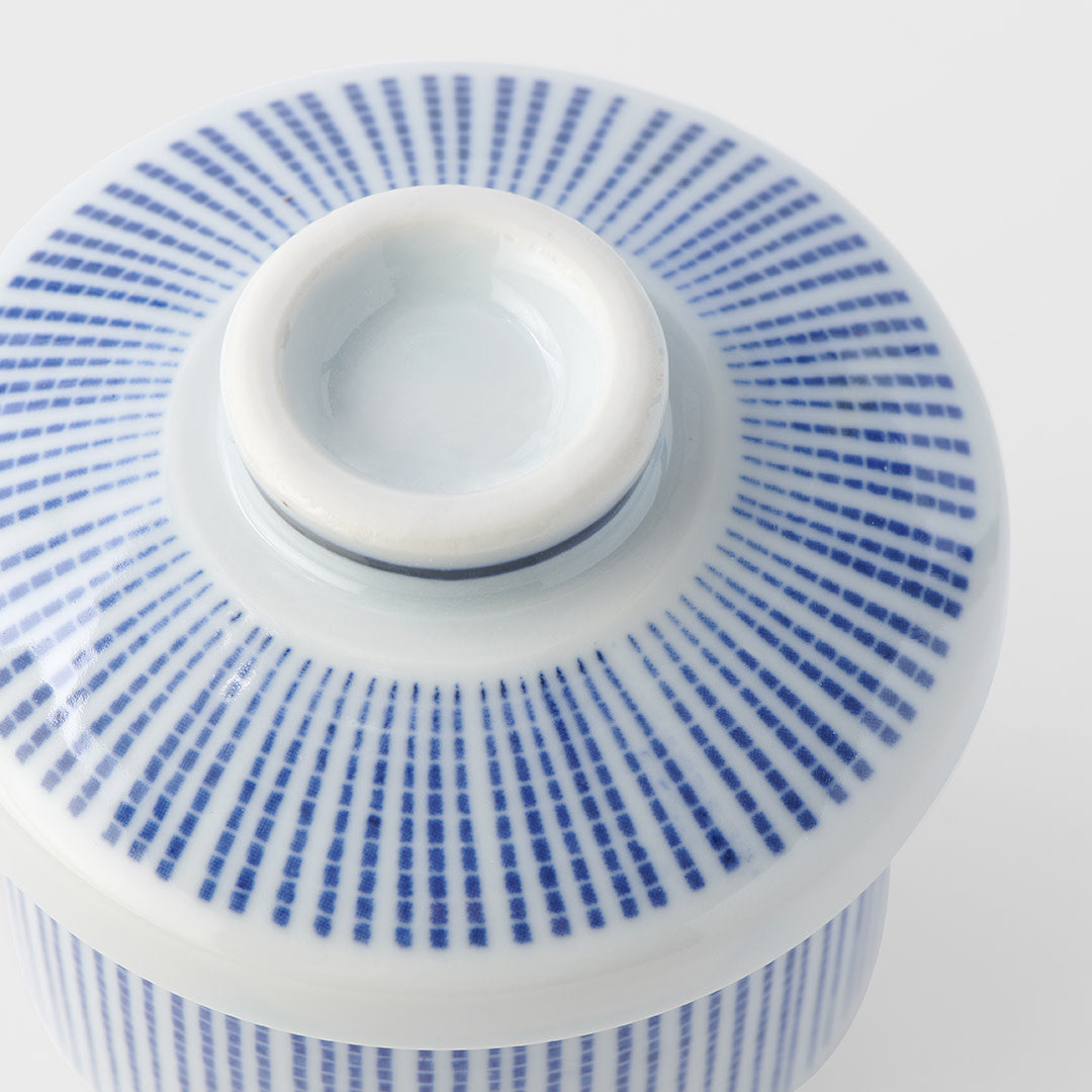 Cup Chawanmushi 150ml Blue Stripe Design - Image 5