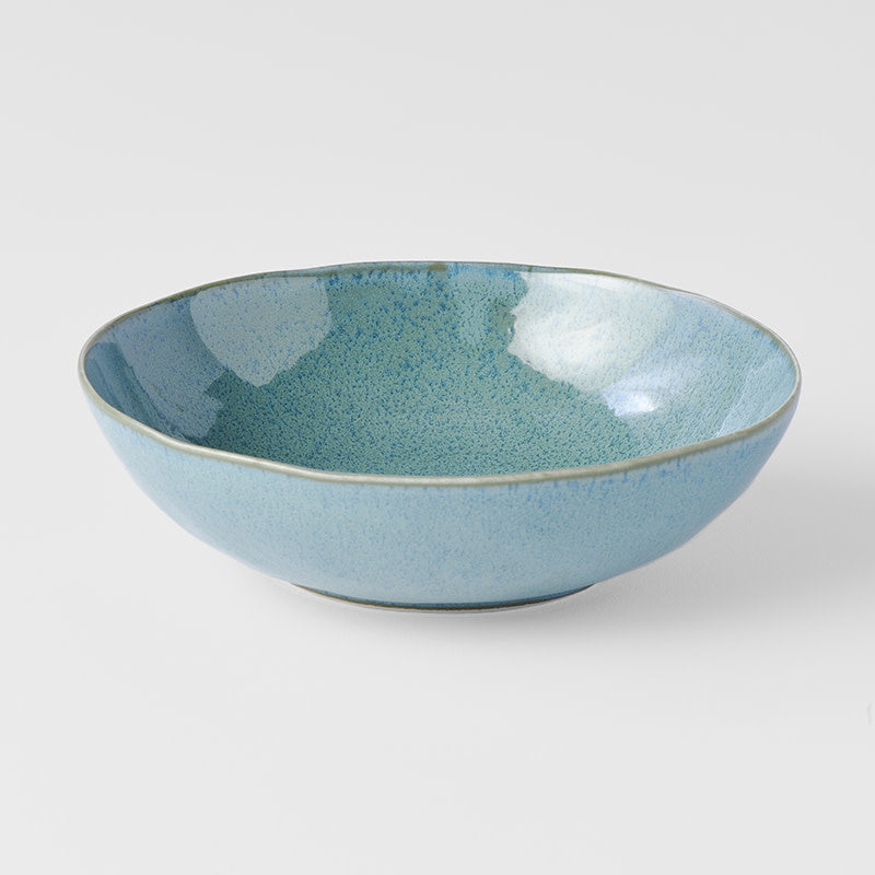 Bowl Oval 16cm Peacock Glaze - Image 1