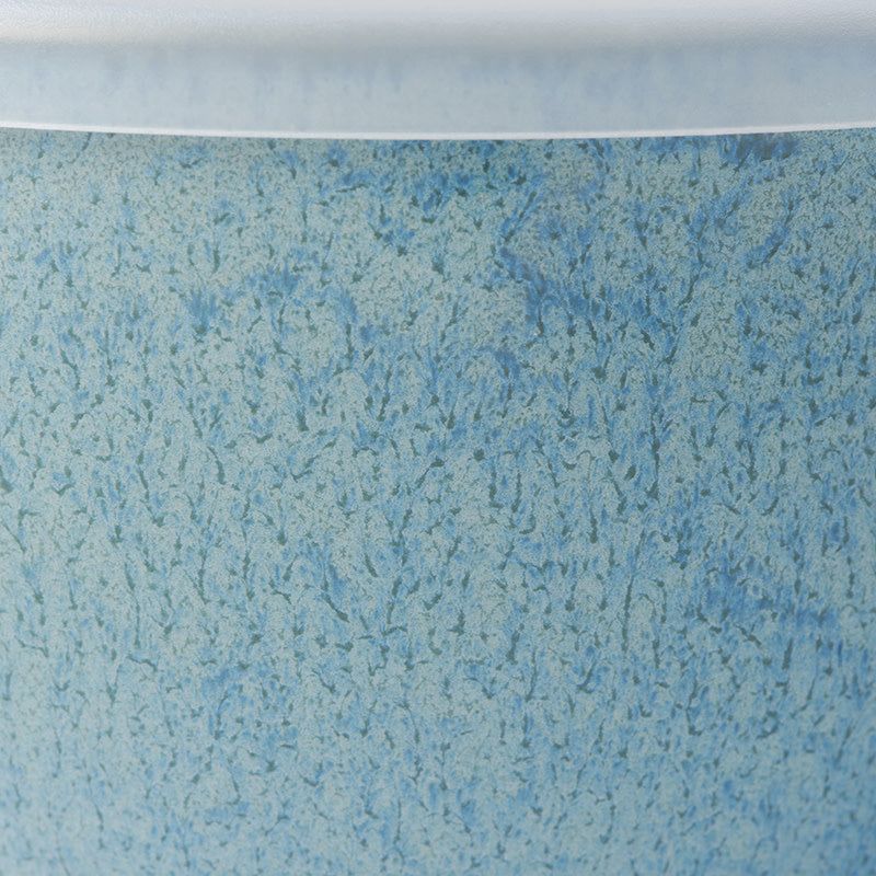Bowl with Lid 13cm Peacock Glaze - Image 3