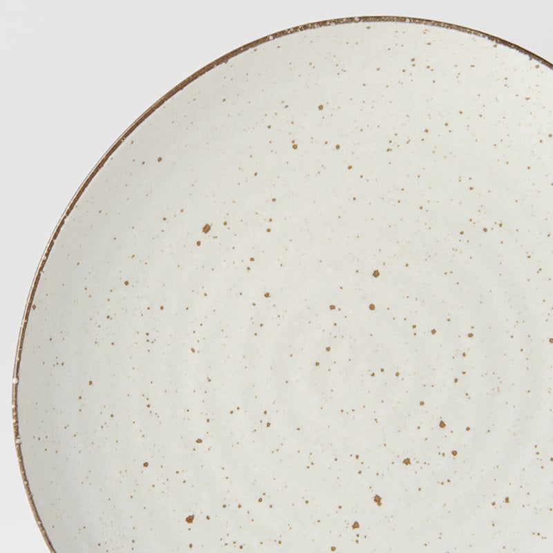 Dinner Plate Organic Shape 23cm Fleck Glaze - Image 2