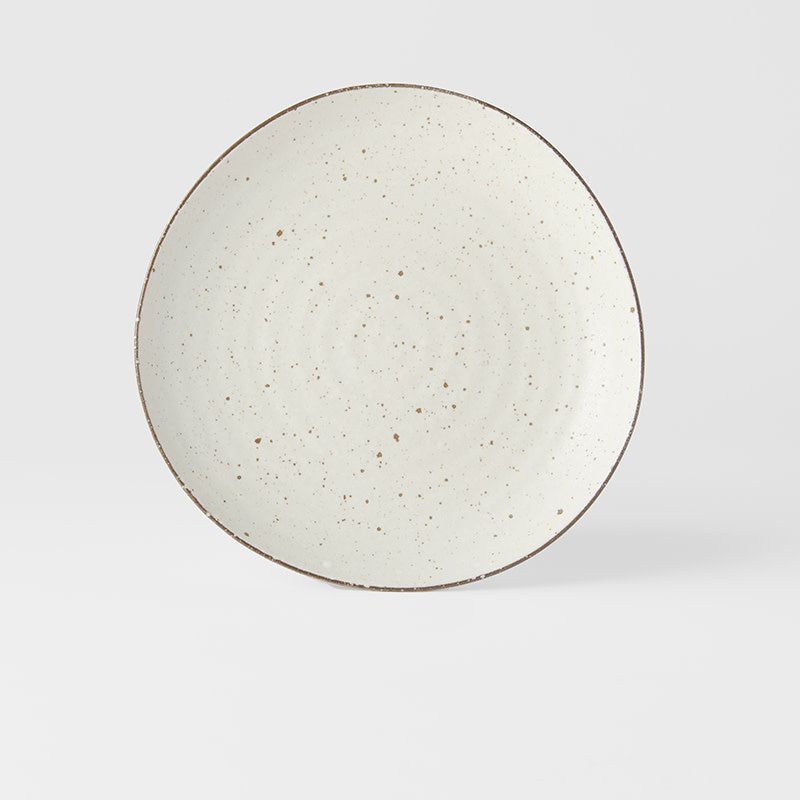Dinner Plate Organic Shape 23cm Fleck Glaze - Image 3