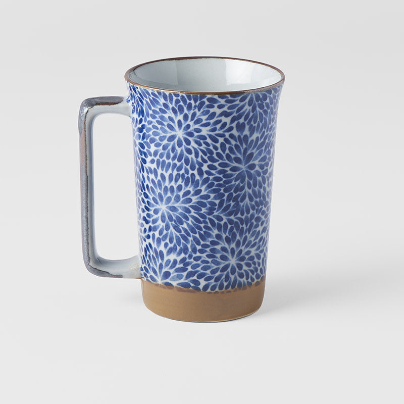 Mug with handle 400ml Chrysanthemum Design - Image 1
