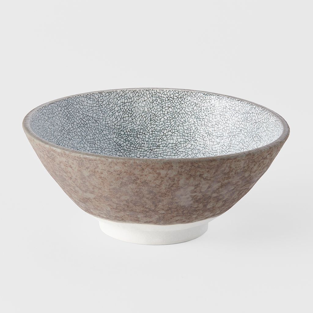 Udon Bowl 19.5cm Crazed Grey - Image 1