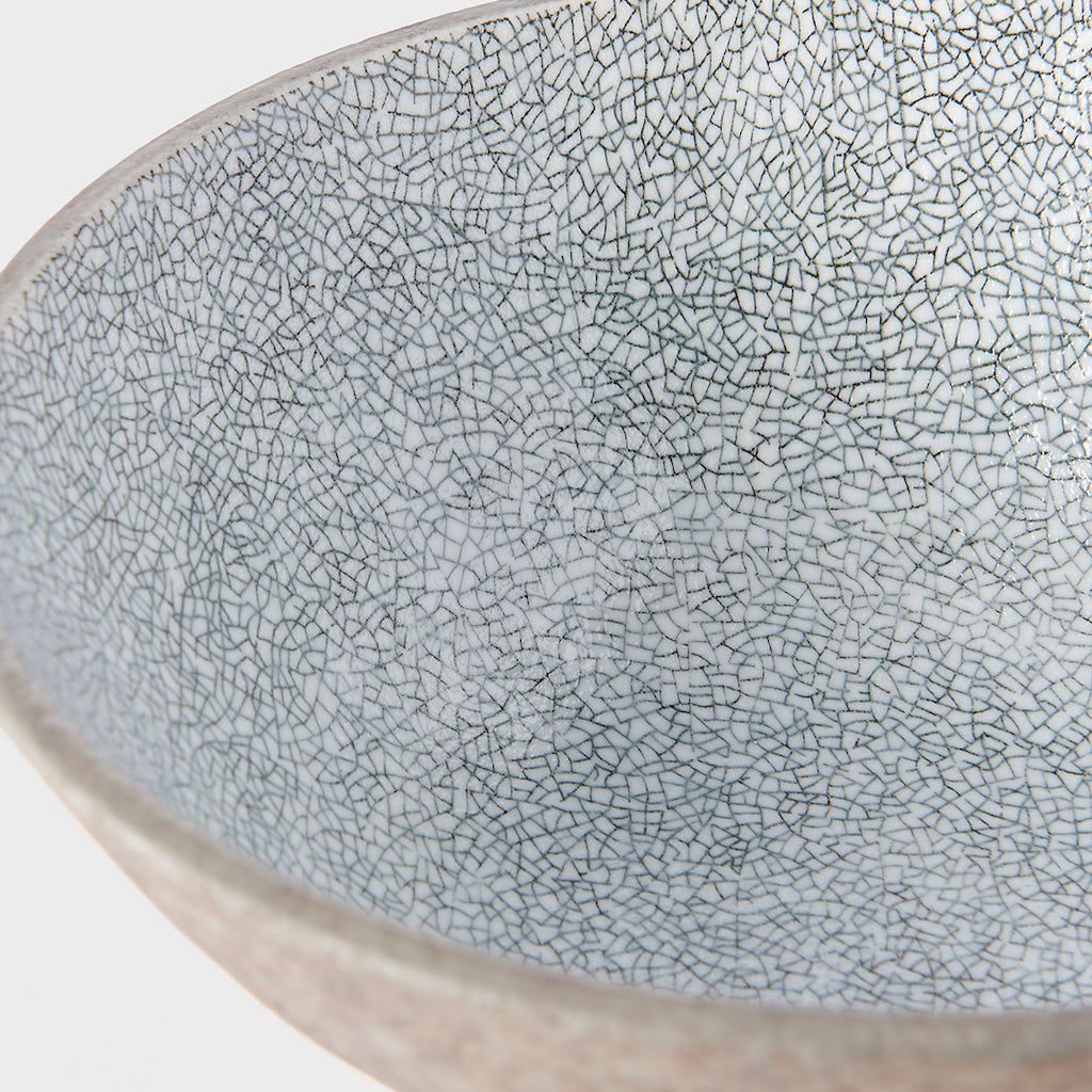Udon Bowl 19.5cm Crazed Grey - Image 2