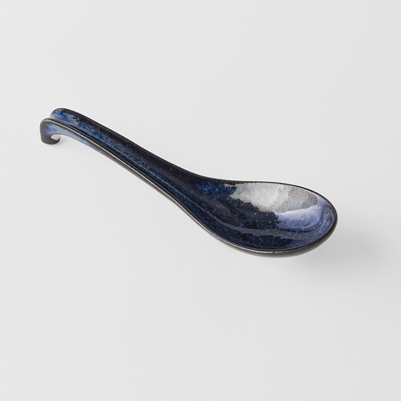 Spoon 17.5cm Kanso Indigo Blue Glaze - Image 1